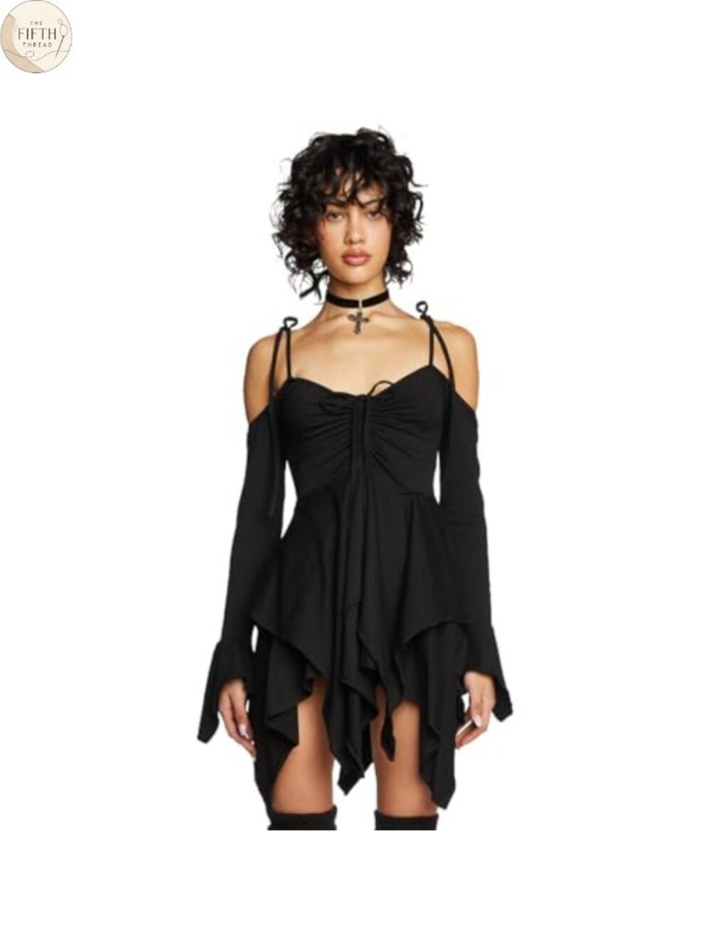 Fairycore Handkerchief High Low Dress Cotton Spandex Custom Fit